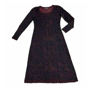 Peruvian Connection Floral Lace Dress Size S